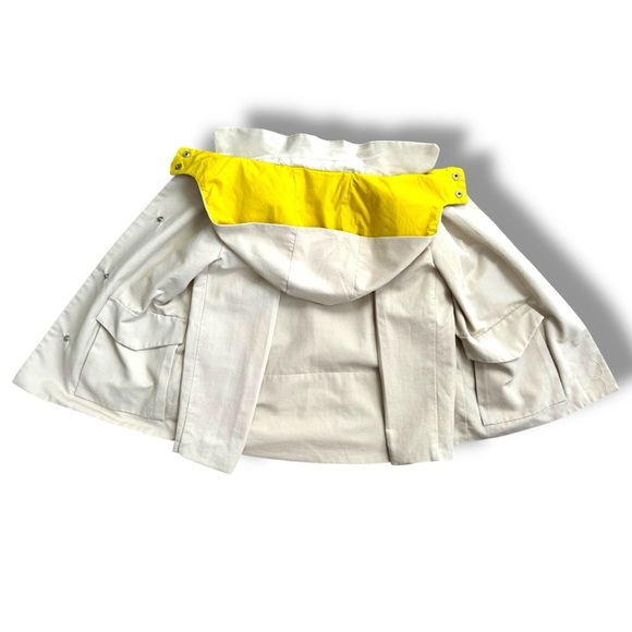 ZARA Girls Raincoat with Hood and Water-Resistant Material Size 7/8 cm 128 - Picture 3 of 6